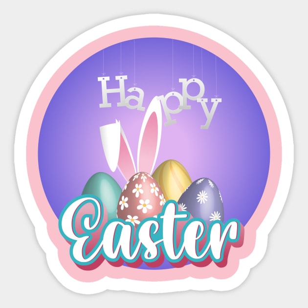 So Sweet Happy Easter Sticker by HarlinDesign